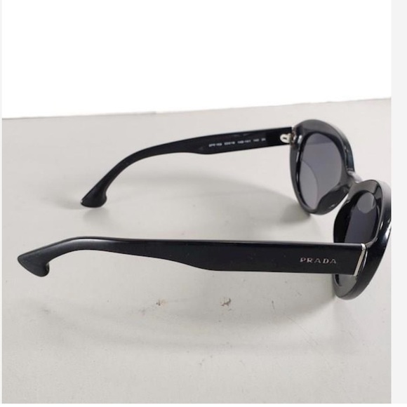 Prada Women's SPR15Q Oval Cat-eye Sunglasses, Black - Picture 5 of 10